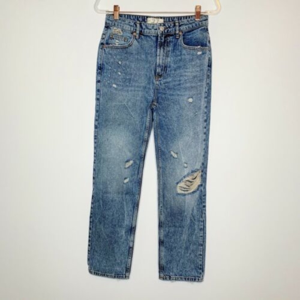 We the Free Free People Dakota Straight Leg Jeans‎ Women 27 Indigo Blue NWOT - Picture 2 of 6